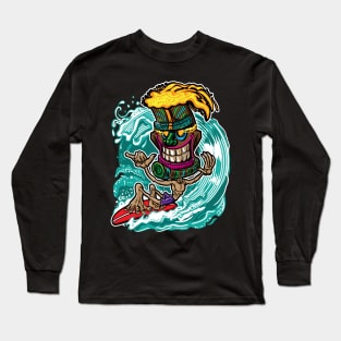 Tiki Surfer Boi Long Sleeve T-Shirt